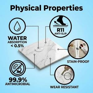 <span class=keywords><strong>Azulejos</strong></span> de Porcelana Esmaltada y Pulida Estilo Medio Oriente Árabe, <span class=keywords><strong>Azulejos</strong></span> de Cerámica para Piso con Aspecto de Mármol - Product Image 2