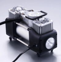 Produit phare 2026 : Compresseur d'air numérique à double cylindre 12V robuste pour moto/vélo électrique, kit d'urgence pour gonflage de pneus