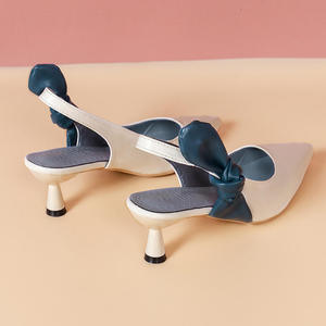 Sandali da Donna in Vera Pelle Morbida con Tacco Alto e Punta Affusolata, Eleganti Scarpe da Festa Autunno-Estate, Tendenza Moda Antiscivolo - Product Image 4