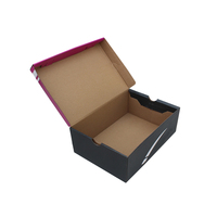 Carton ondulé recyclable personnalisable avec boîte cadeau pour chaussures, emballage en papier, taille et couleur personnalisées