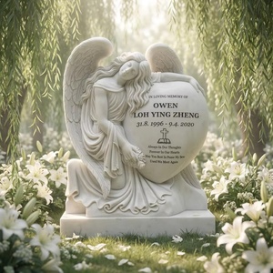 Statue <span class=keywords><strong>de</strong></span> Jésus en marbre blanc grandeur nature, sculpture religieuse catholique pour la prière, décoration pour l'extérieur ou l'église - Product Image 3