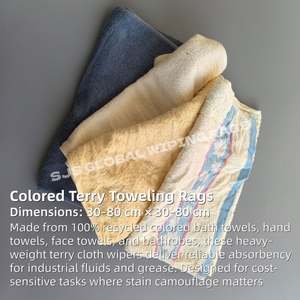 Trapos de Limpieza Industriales de Color, 100% Algodón, Resistentes, para Taller, Limpieza Industrial - Product Image 2