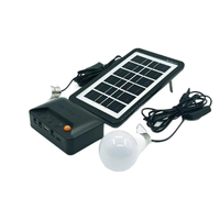 Kit d'éclairage solaire LED 3W pour camping, lampes à panneaux solaires, batterie au lithium 6000mAh, étanche IP65, système d'éclairage pour jardin et route