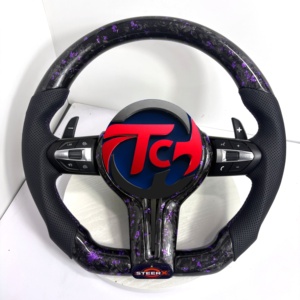 Volante de Fibra de Carbono Forjado para <span class=keywords><strong>BMW</strong></span> F10 F11 F15 F18 F20 F23 F25 F30 F32 F35 F40 F80 E84 E87 E90 E92 E93, Accesorios para Automóviles - Product Image 1