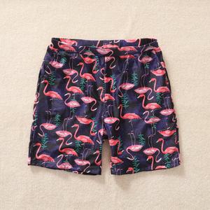 Maillot de bain bikini taille haute assorti pour la famille, 4 pièces, style volanté, pour maman et moi, vêtements de plage pour femmes et hommes - Product Image 4