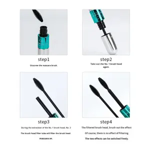 Pour crème minérale à double effet apprêt pour cils épaississement curling allongement sans bavure deux en un étanche pour - Product Image 3