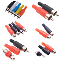 Connecteur RCA à broche mâle 3P AV connecteur de fil de haut-parleur pour lecteur DVD mélangeur à Angle droit DC Type 25A courant nominal cuivre