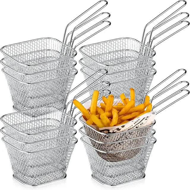 Gadgets de cuisine Accessoires de cuisine en métal et acier inoxydable Panier à frites Panier à frites