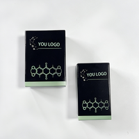 Boîte en papier pour flacon, résistante à l'eau et à la chaleur, avec plateau en plastique, logo personnalisé, finition brillante, pour flacon de 3 ml/10 ml