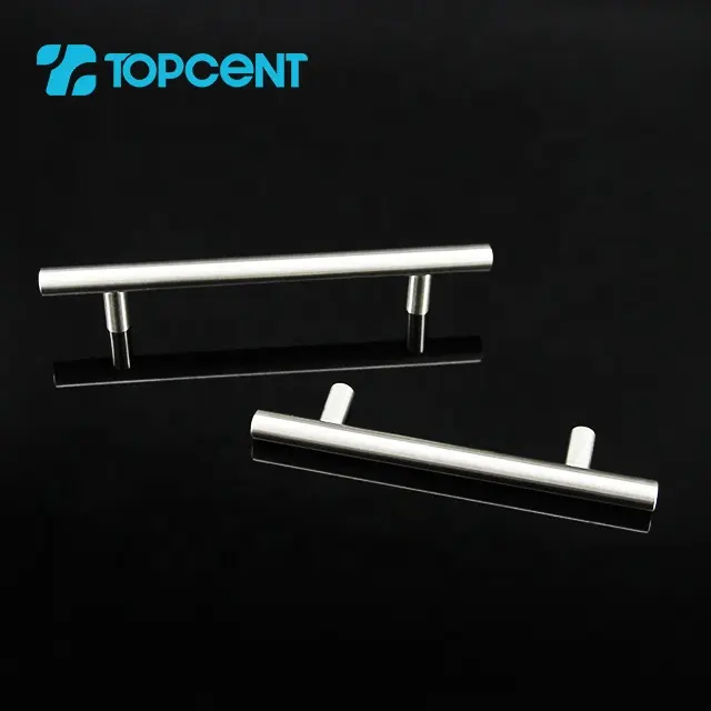 TOPCENT Möbel Hardware Feature Produkt Edelstahl Möbels chrank T Bar Massiv metall Türgriff für Schrank