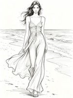 Robe longue de demoiselle d'honneur personnalisée sans manches pour mariage à la plage – Fournisseur élégant de robes longues sur mesure