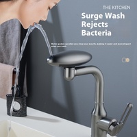 Robinet de salle de bain SUS universel de style moderne Robinet de lavabo transfrontalier de type Spaceman chaud et froid pour lavabo et toilette