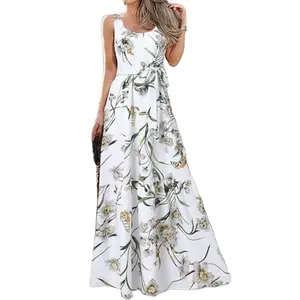 2024 Wholesale Female Vintage Elegant Stylish Velvet Split V-neck Long Sleeve Evening High Quality Maxi Dress