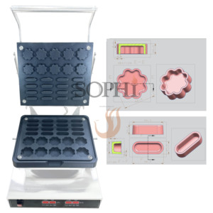Máquina para Hacer Tartaletas con Revestimiento Antiadherente, Máquina para Hacer Bases <span class=keywords><strong>de</strong></span> Galletas, Máquina para Hacer Tartaletas <span class=keywords><strong>de</strong></span> Huevo para un Negocio Versátil <span class=keywords><strong>de</strong></span> Snacks - Product Image 4