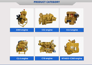 Moteur diesel 3064 3066 C4.2 C4.4 C6.4 C6.6 C7.1 C-9 C9 C9.3 C13 C15 C18 Ensemble moteur complet pour excavatrice CAT C18 - Product Image 5