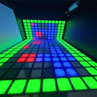 Activar juego LED Floor Software 30x30cm Pista de baile LED interactiva Luces LED Sala de juegos