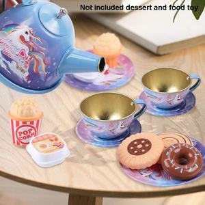 Kits d'ustensiles de simulation de thé pour petites filles vaisselle de table jouet de jeu <span class=keywords><strong>cuisine</strong></span> tasse de thé pour enfants ensemble de maison de jeu avec boîte cadeau - Product Image 3