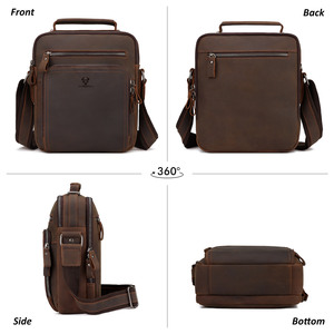 Bolso <span class=keywords><strong>Bandolera</strong></span> de Cuero para <span class=keywords><strong>Hombre</strong></span> HUMERPAUL, Maletín Cruzado de Negocios para el Trabajo, Bolso de Viaje de <span class=keywords><strong>Piel</strong></span> de Vaca Genuina de Alta Calidad para <span class=keywords><strong>Hombre</strong></span> - Product Image 6