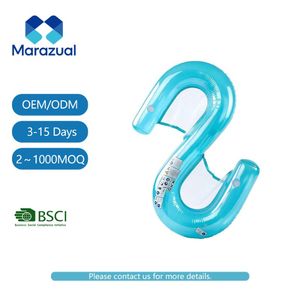 Flotador Inflable para Piscina Marazual en Forma de S para <span class=keywords><strong>2</strong></span> Personas, Hamaca de Malla con Portavasos para Vacaciones de Verano en la Playa - Product Image 1