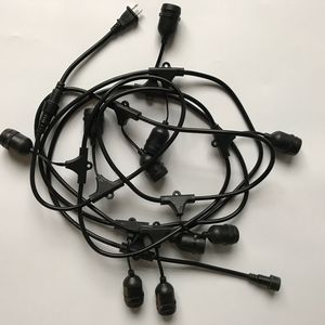 48ft 15 Dropped Sockets LED Outdoor Commercial <strong>String</strong> <strong>Lights</strong> S14 Weatherproof Vintage Edison Bulb <strong>Light</strong> <strong>String</strong> - Product Image 5