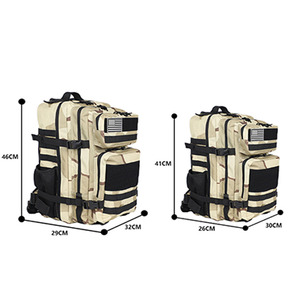Sac à dos tactique personnalisé de 45 l, imperméable, camouflage, Oxford, pour le camping en plein air, la randonnée - Product Image 2