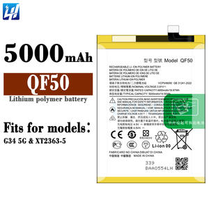 नया मूल वास्तविक क्षमता Qf50 5000mah सेल फोन बैटरी के लिए मोटो जी 34 5 ग्राम/XT2363-5/मोटो जी प्ले 2024/जी 45 5 ग्राम मोबाइल बैटरी - Product Image 2