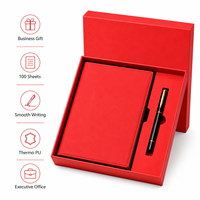 Ensemble cadeau de carnet en cuir PU A5 avec logo personnalisé, stylo, clé USB, agenda professionnel en PU thermosoudé, kit de papeterie, vente en gros OEM