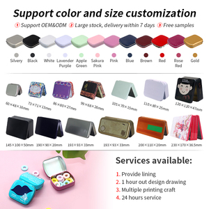 Hộp Thiếc Có Bản Lề Hình Chữ Nhật Hộp Thiếc Đen Mờ Hộp Thiếc Màu Trắng Bạc Đựng Bánh Quy Trà Thuốc Lá Kim Loại Phục Sinh Tùy Chỉnh In Hình - Product Image 2