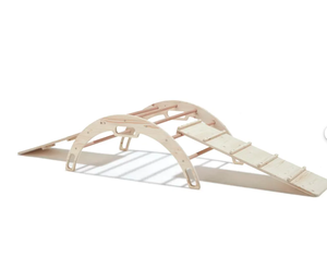 Montessori Juego Sensorial para Niños Pequeños, Arch Climber para Dormir, Montessori Rocker, Juguetes de Interior, Montessori Climb Arch Rocker con Almohada - Product Image 6