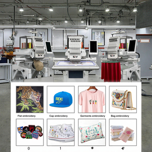 Siv mới thêu phẳng máy đơn đầu vi tính tự động với động cơ Lõi 12 kim để sử dụng nhà - Product Image 3