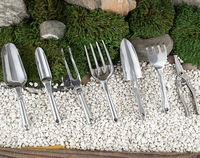 Ensemble de 7 pièces jardinage et culture de fleurs alliage magnésium-aluminium petite pelle ensemble d'outils de jardin