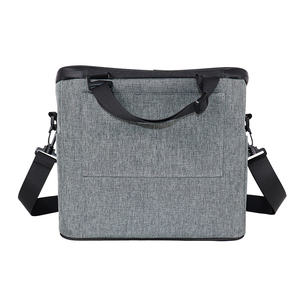 SENDA Foldable Insulated Cooler Bag 15L Camouflage Pattern Waterproof with Can Holder Gray Textile Zipper Closure for Lunch - Product Image 5