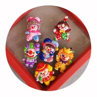 En vrac 100 Pcs/Lot mignon mixte belle cirque Clown résine Flatback Slime perles pour bricolage artisanat faisant ornement Scrapbook coque de téléphone bricolage