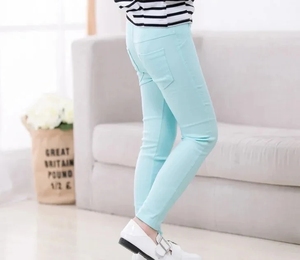 I-0273 Leggings Vaqueros Unisex Sostenibles y Económicos al por Mayor para Primavera, Verano y Otoño, Color Caramelo, con Bolsillos, Cintura Elástica y Ajustados - Product Image 5