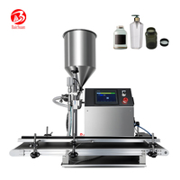 Machine de remplissage semi-automatique pour flacons de lotion, cosmétiques, eau, miel, crème, pâte, liquide, idéale pour les petites entreprises
