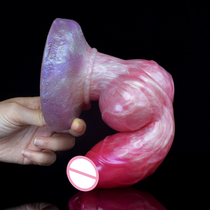 OEM ODM Big <span class=keywords><strong>Animal</strong></span> Dildo Dog Knot Dildo Anal Plug Ventosa en forma de consolador para las mujeres - Product Image 4