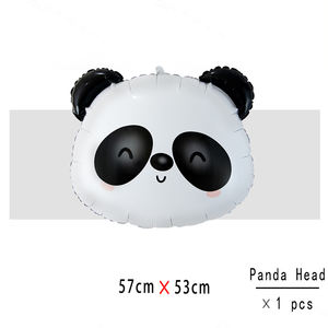 ホットヘリウムバルーンかわいい漫画のデザインパーティーの装飾子供のおもちゃ大型タイガーパンダ動物の頭のホイルバルーン - Product Image 3