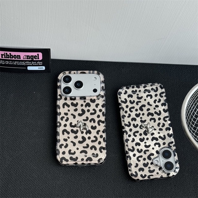 XP1256 New Leopard Pattern 3D Silver Horse Case for Apple 17 Pro Max iPhone 16/15 Pro Case 14/13 Hot-Selling Model