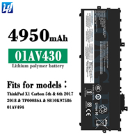 Baru asli 01AV430 11.58V 57Wh baterai Laptop untuk Lenovo ThinkPad X1 karbon 2017 5th 2018 0101av431 01AV494