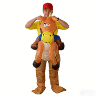 Costumes gonflables de cheval amusants et colorés pour fêtes et carnavals, commande en gros, livraison rapide, mascottes géantes promotionnelles pour la marque
