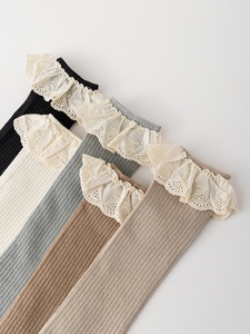 Collants pour enfants QY populaires en mélange de coton avec dentelle, chauds, souples, extensibles et respirants pour nouveau-nés - Product Image 4
