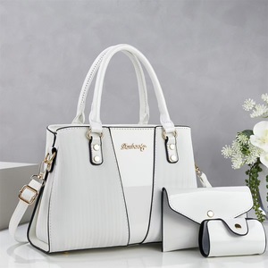 Three Piece <b>Bag</b> Set Glossy Leather Big Size Everyday <b>Shoulder</b> Crossbody <b>Bag</b> Casual Stylish Women's Spring 2026 Polyester Lining - Product Image 3