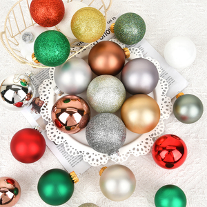 Boule en verre colorée de 6 cm pour la décoration de l'arbre de Noël, élégante et festive, accessoires de Noël - Product Image 2