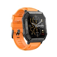 K78 Outdoor GPS Smartwatch 1,95 Zoll HD 1000mAh Langzeitakku 6-Satelliten-Kompass Höhenmesser BT-Anruf Sportuhr