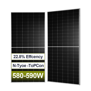 Panneau solaire hors réseau, solution d'énergie solaire, cellule haute efficacité, 144 demi-cellules, prix direct usine, monocristallin 575W - Product Image 1