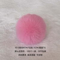 Pompon en fausse fourrure personnalisé, boule de fourrure de lapin artificielle, ornement en pompon de fourrure – Grande Vente