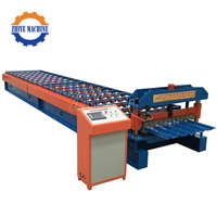 Machine de fabrication de tôles de toiture, machine de formage à froid de tuiles en acier avec système de transmission par boîte de vitesses pour un fonctionnement stable