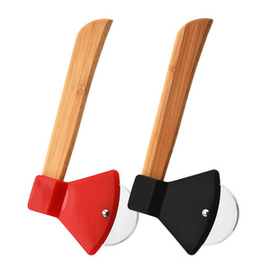 Coupe-pizza professionnel en acier inoxydable avec poignée en bois, type roulette, outil à pizza, lavage à la main uniquement - Product Image 2