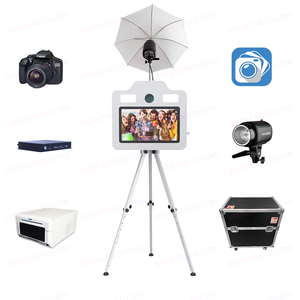 Photomaton DSLR avec <span class=keywords><strong>imprimante</strong></span> <span class=keywords><strong>DNP</strong></span> <span class=keywords><strong>DS620</strong></span>/RX1HS HiTi P525L à l'intérieur du boîtier du trépied Photomaton de mariage à écran tactile de 21.5 pouces - Product Image 2