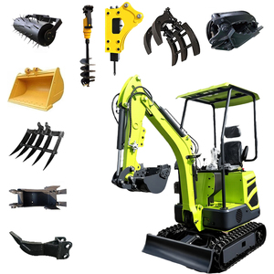 Miniexcavadora Compacta de 1.2 Toneladas, con Orugas de Acero, Hidráulica, para Excavación de Zanjas y Construcción de Patios - Product Image 1